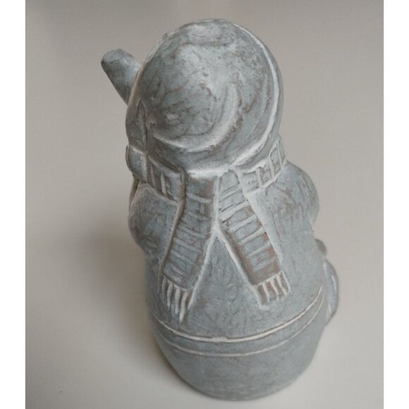 Vintage Isabel Bloom Snowman  Sculpture Signed and Dated 2000 - Picture 14 of 16